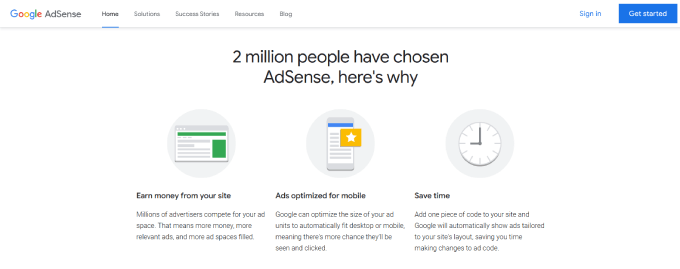 Blogging monetization way through Google AdSense