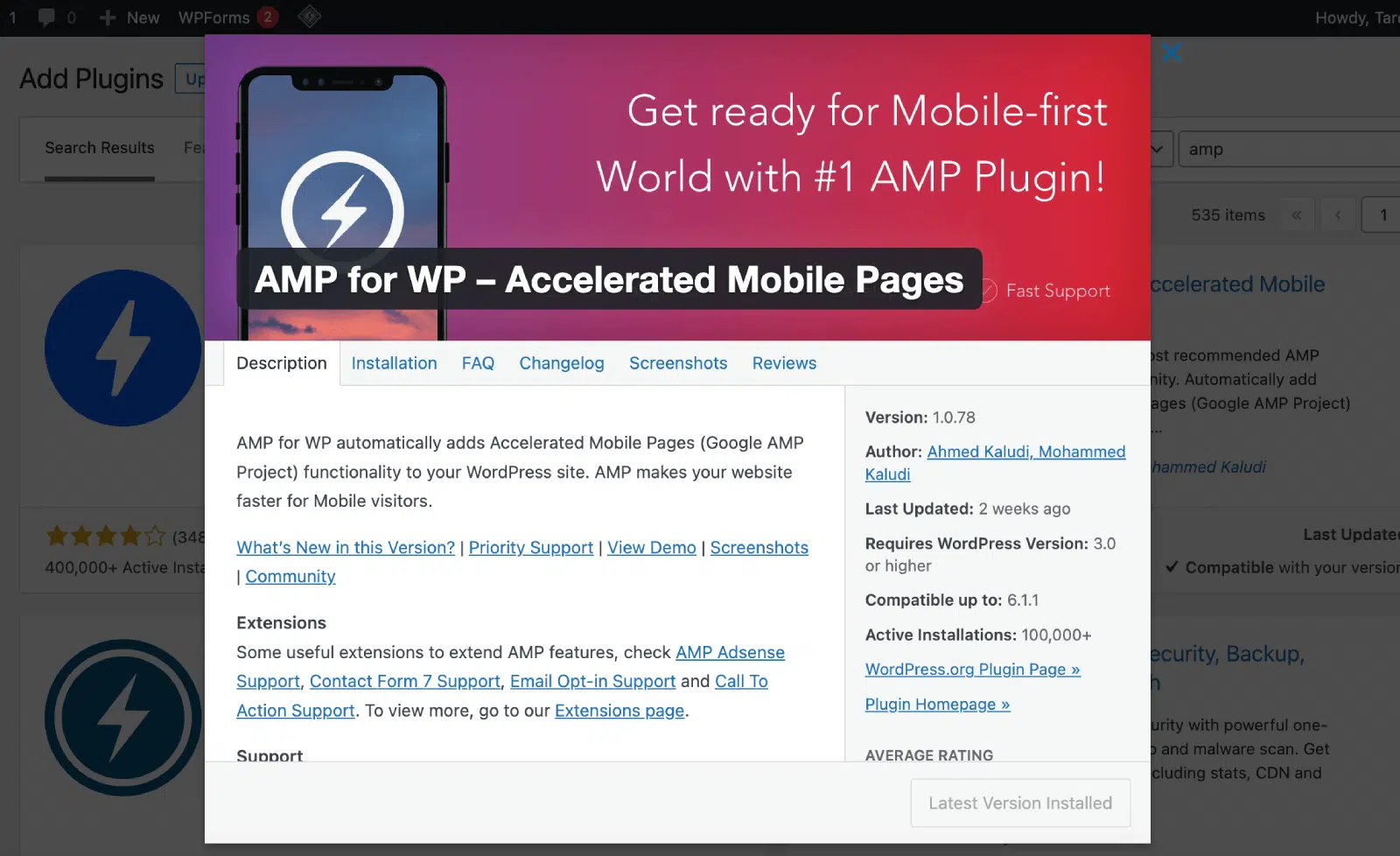 3rd Party AMP for WordPress plugin