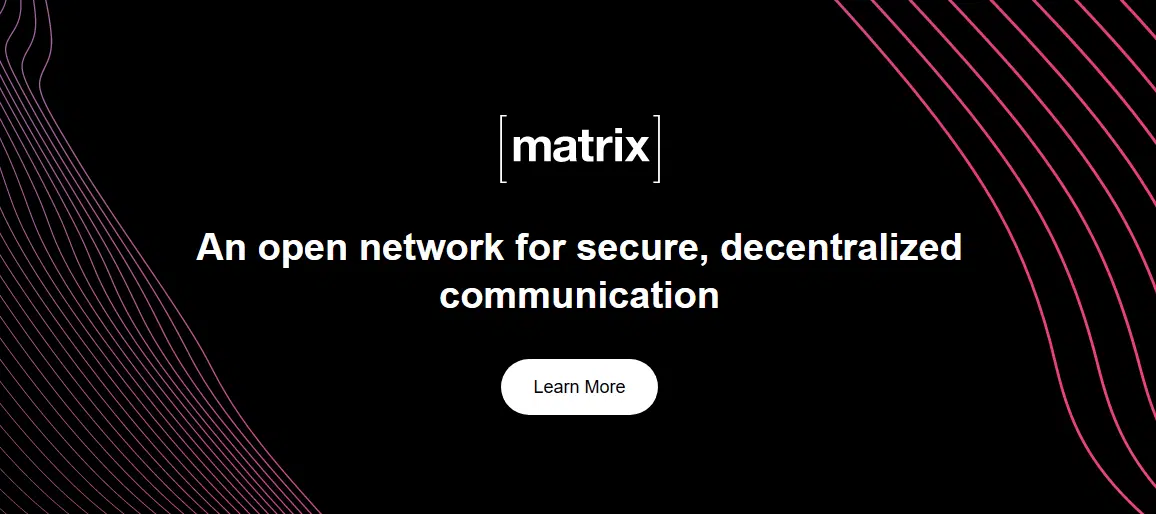 Matrix org homepage