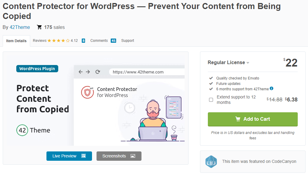 Content Protector for WordPress plugin