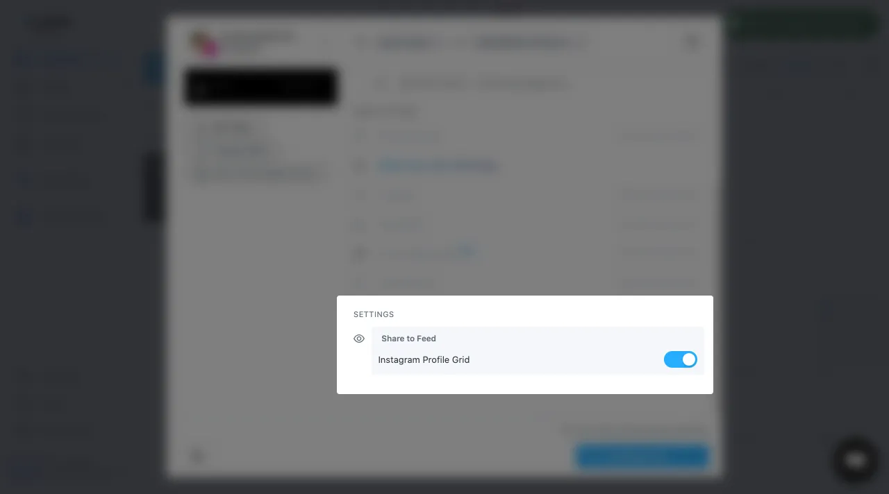 Share the reel in the Instagram Profile Grid option in the Later app.
