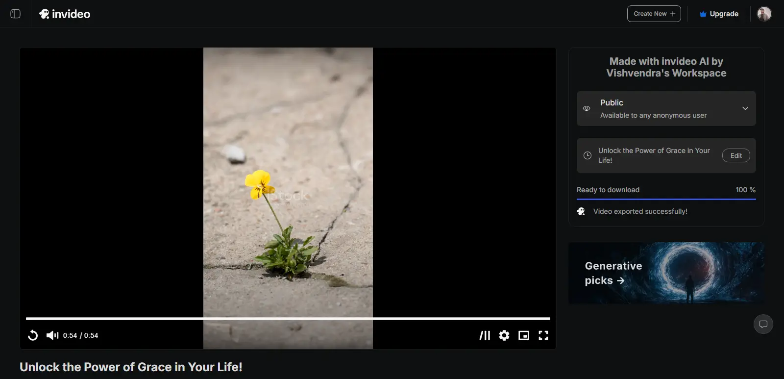 Rendered video from the blog.