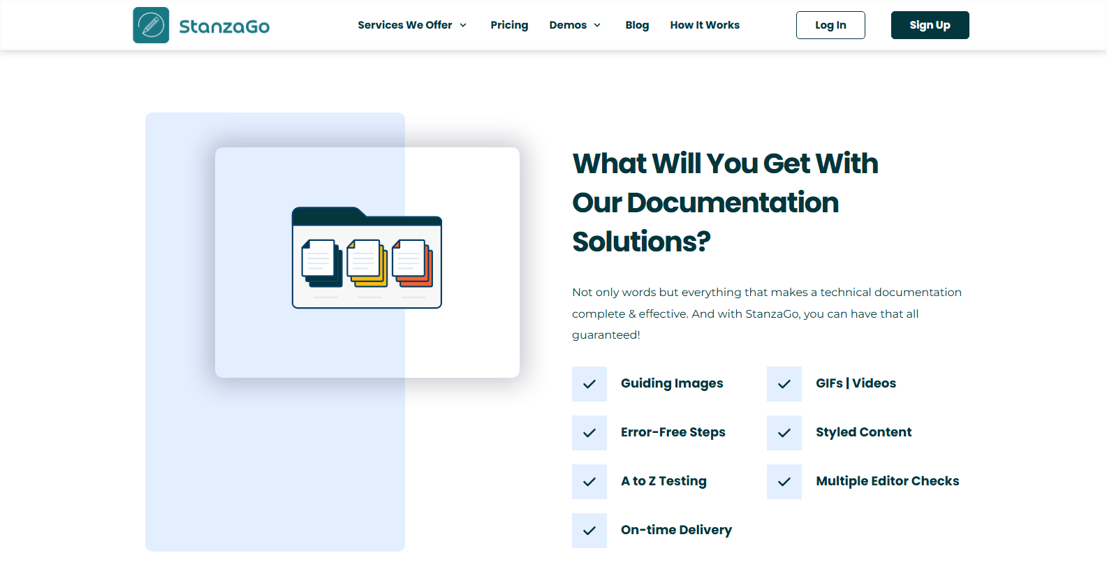 Benefits of StanzaGo technical writing services.