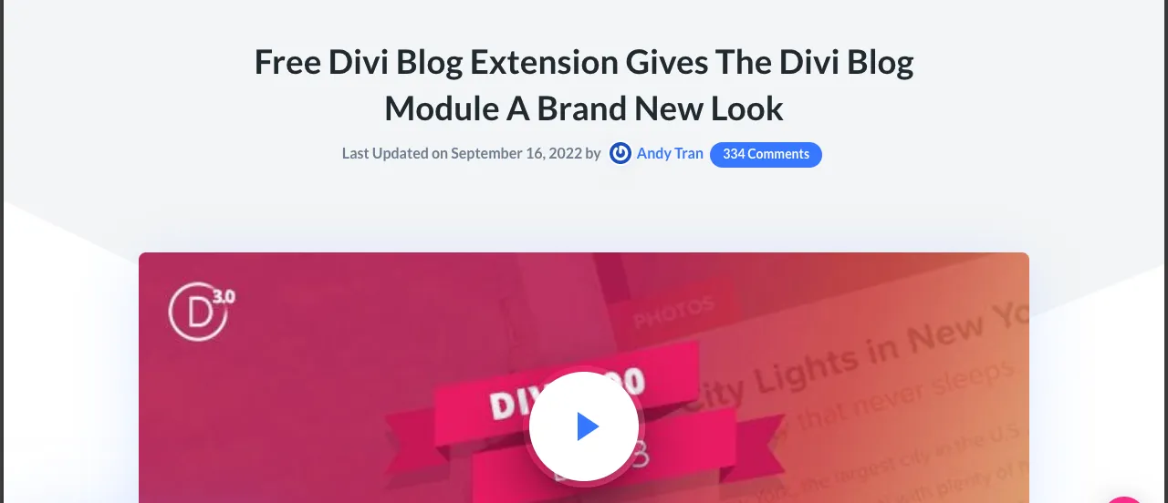Artice Cards Extension plugin for Divi