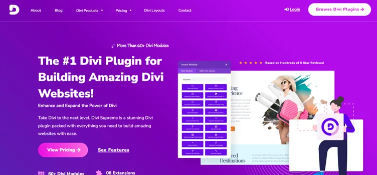 Divi Supreme Homepage