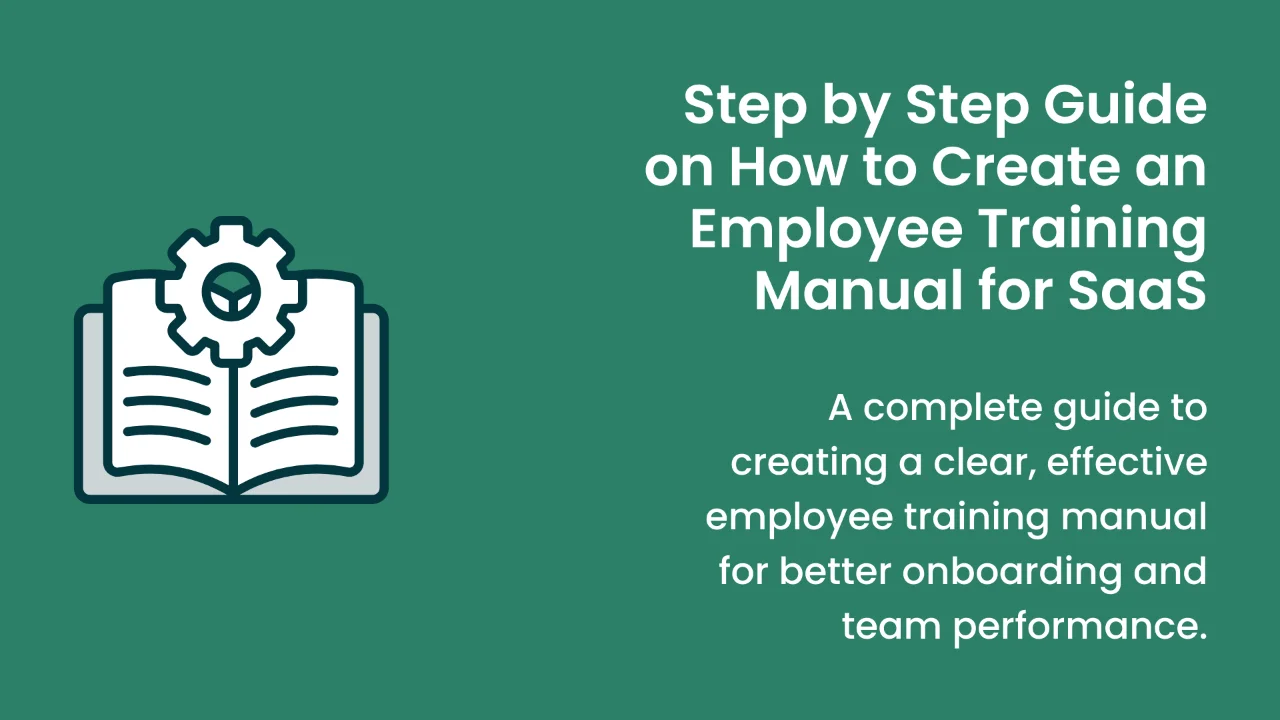 A comprehensive guide to create an employee training manual