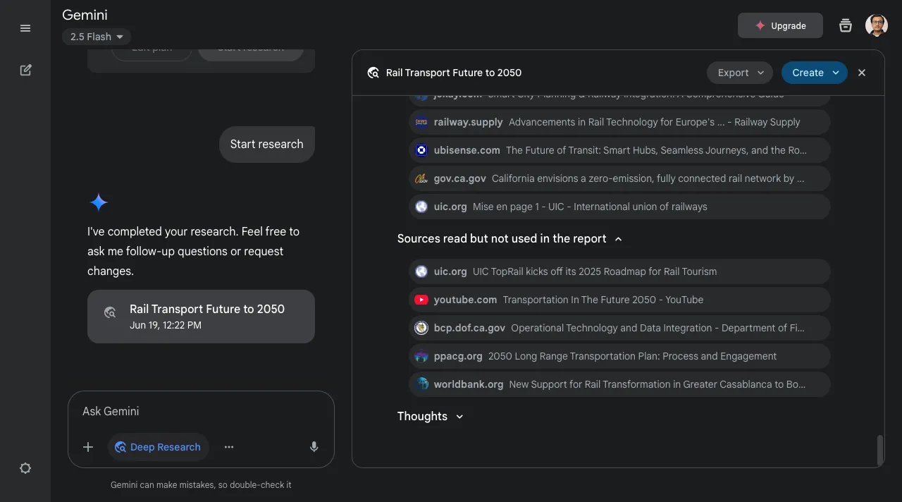 How report works in the Gemini.