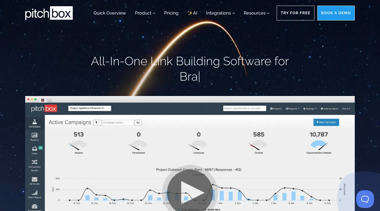 Linkbuilding Software for SaaS: Pitchbox