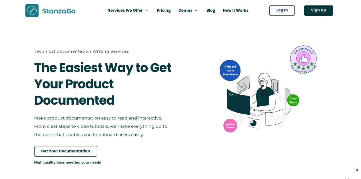 StanzaGo Technical Documentation Writing services page.
