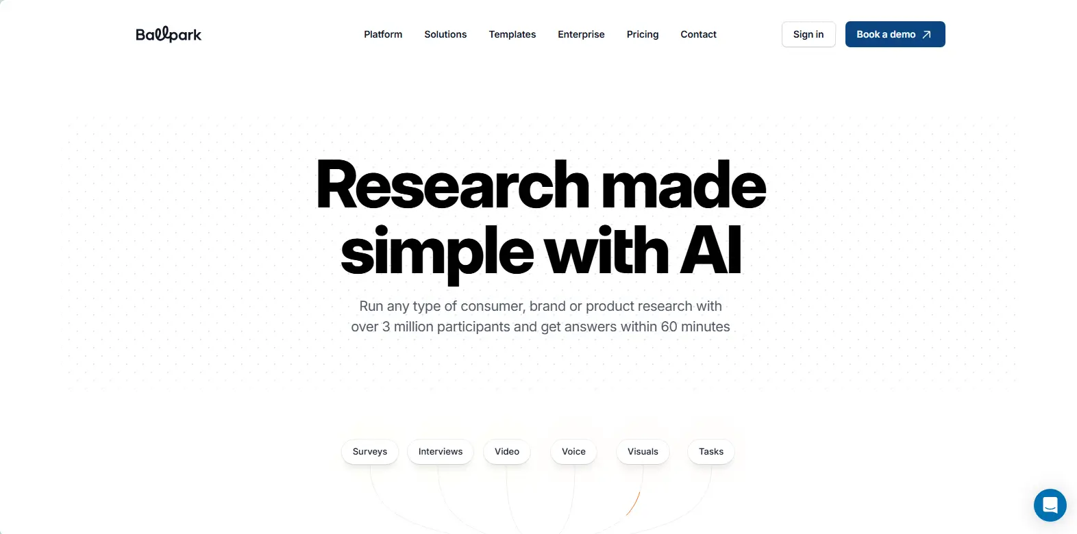Ballpark Research tool for Business Research.