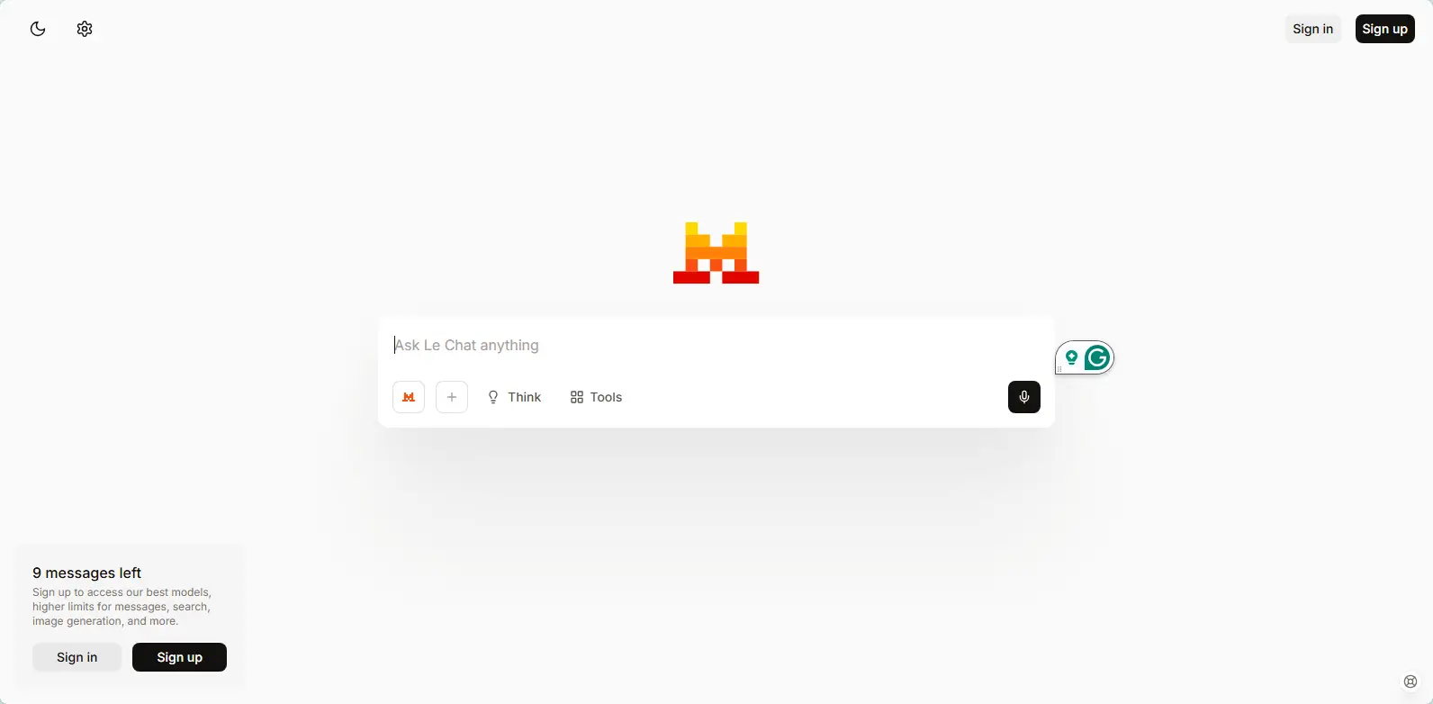 Le Chat AI Tool for Research and more.