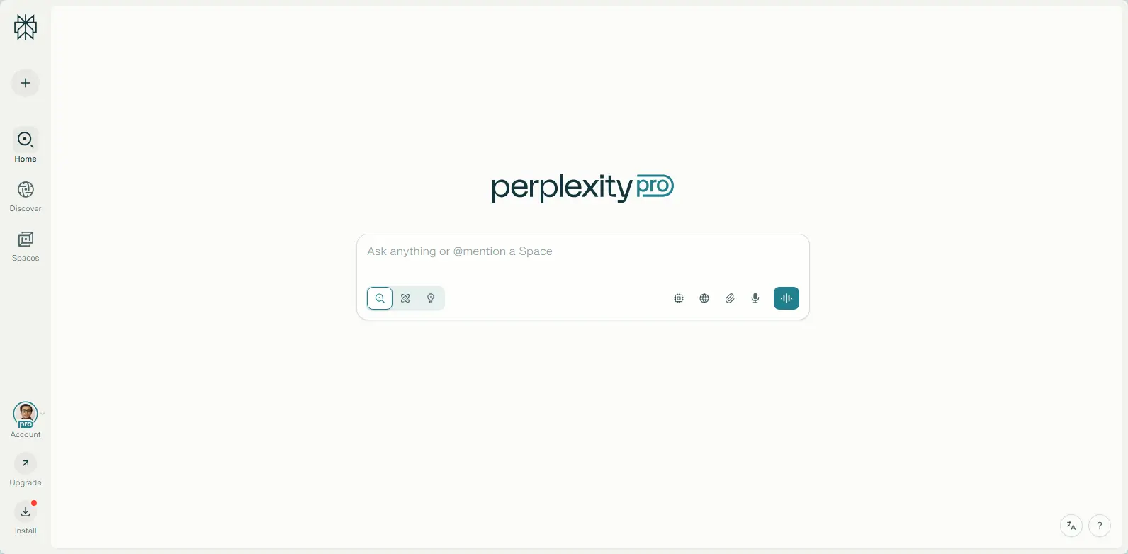 Perplexity PRO AI tool.
