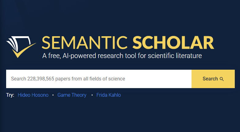 Semantic Scholar AI tool for research. Scientific literature.