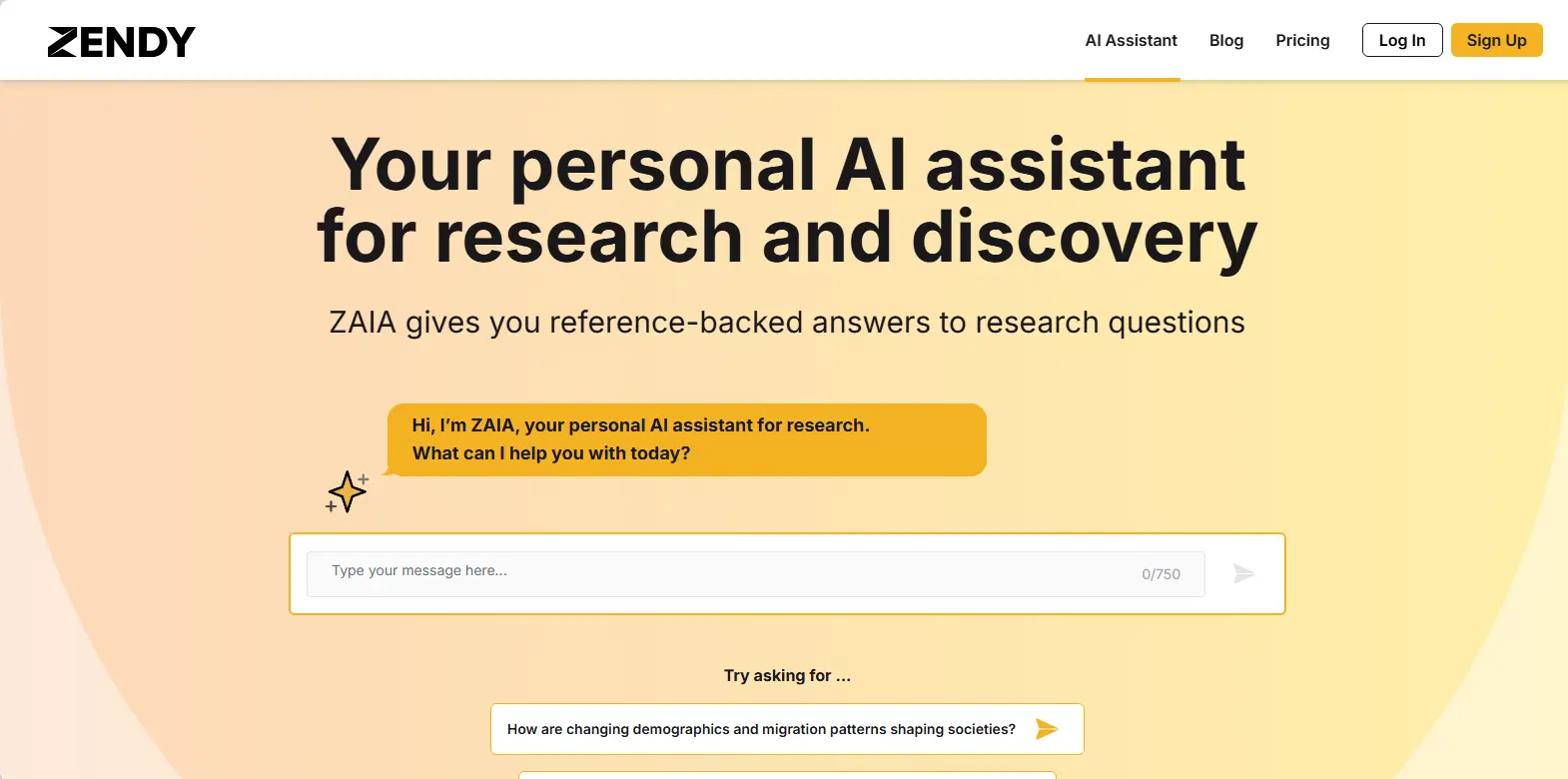 Zendy AI Assistant: ZAIA.