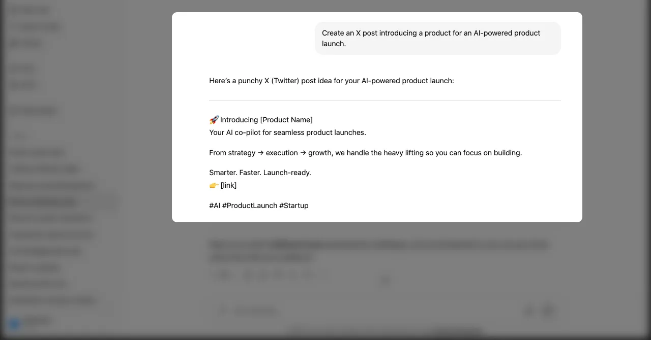 ChatGPT prompt for marketing template 21