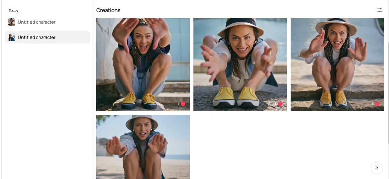 Other characters generated by AI.
