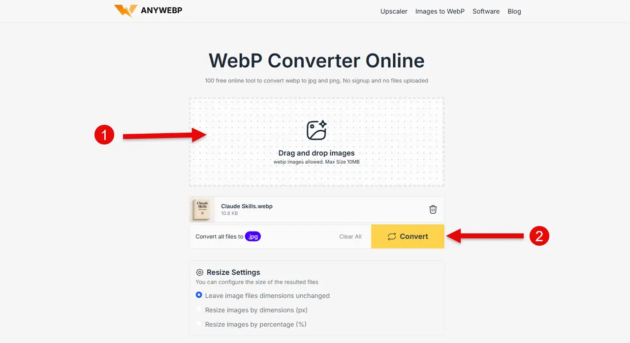 Instructions to convert the image to hide the Cr tag.
