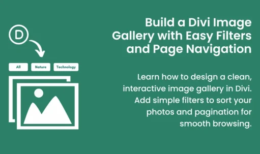 An easy guide on creating Divi image gallery.