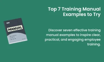 Best examples of training manual